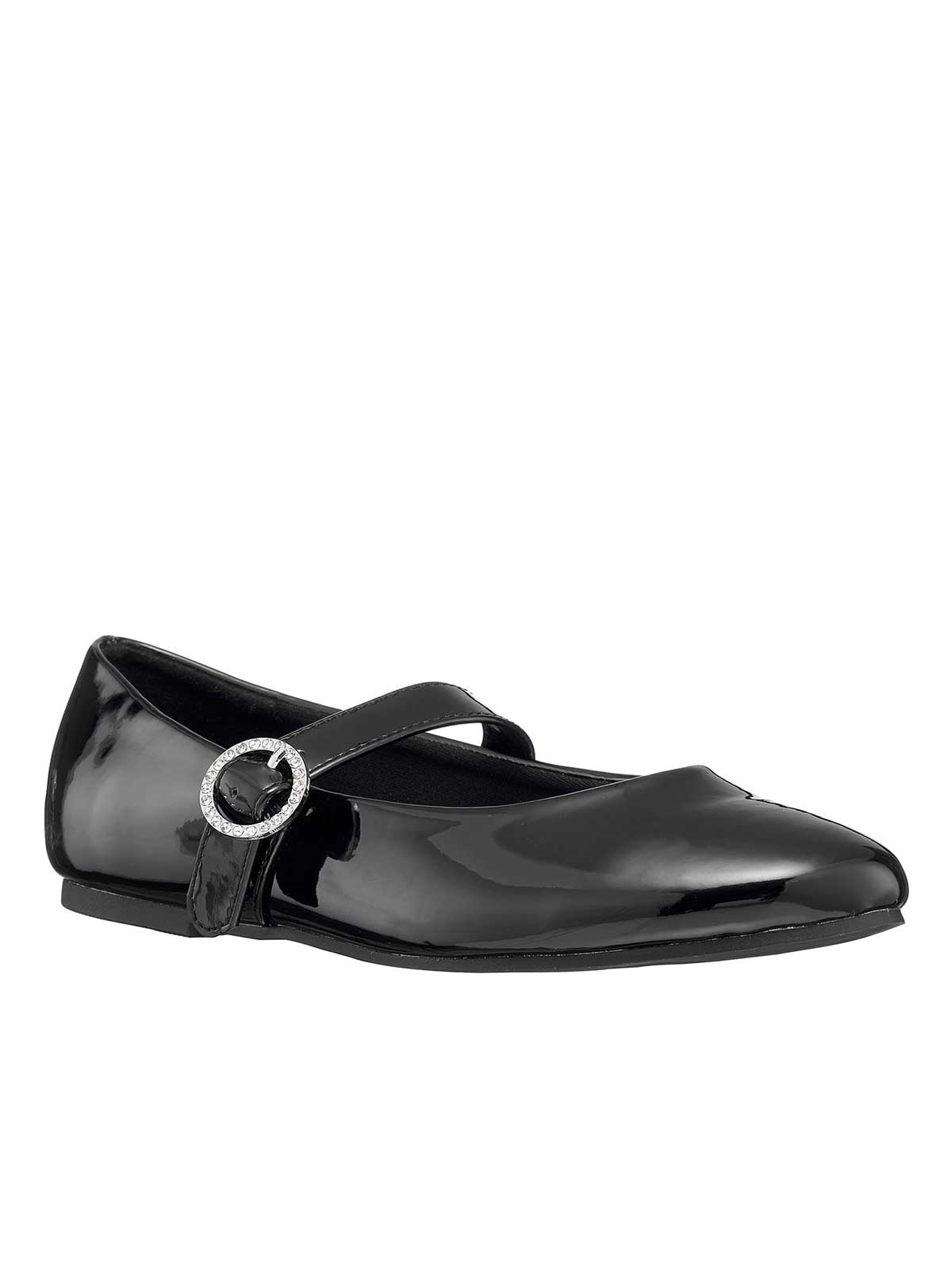 Jessica Simpson Popular - Toddler Amy Jeweled Buckle Ballet Flat in Black