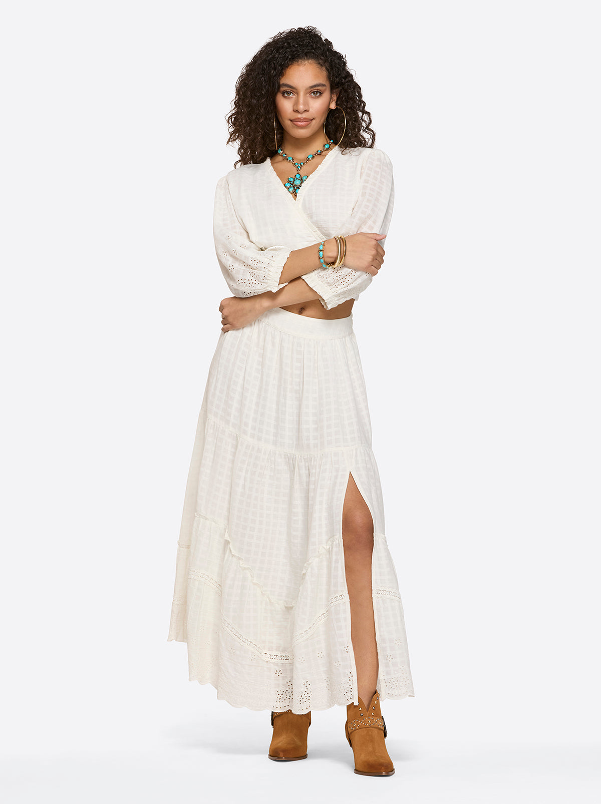 Jessica Simpson Featured - Paula Maxi Skirt in Gardenia