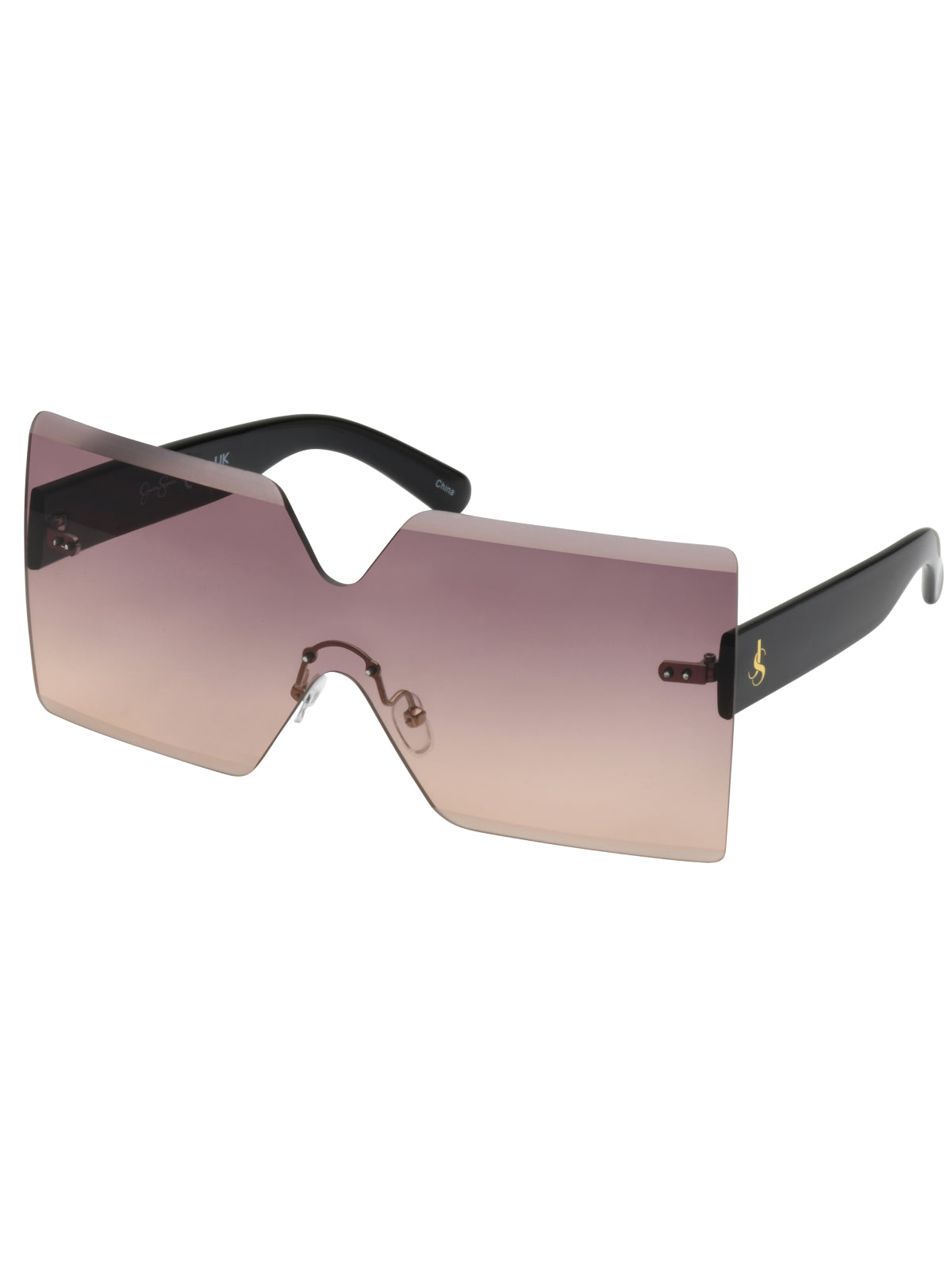 Jessica Simpson Best Seller - Frameless Shield Sunglasses in Black