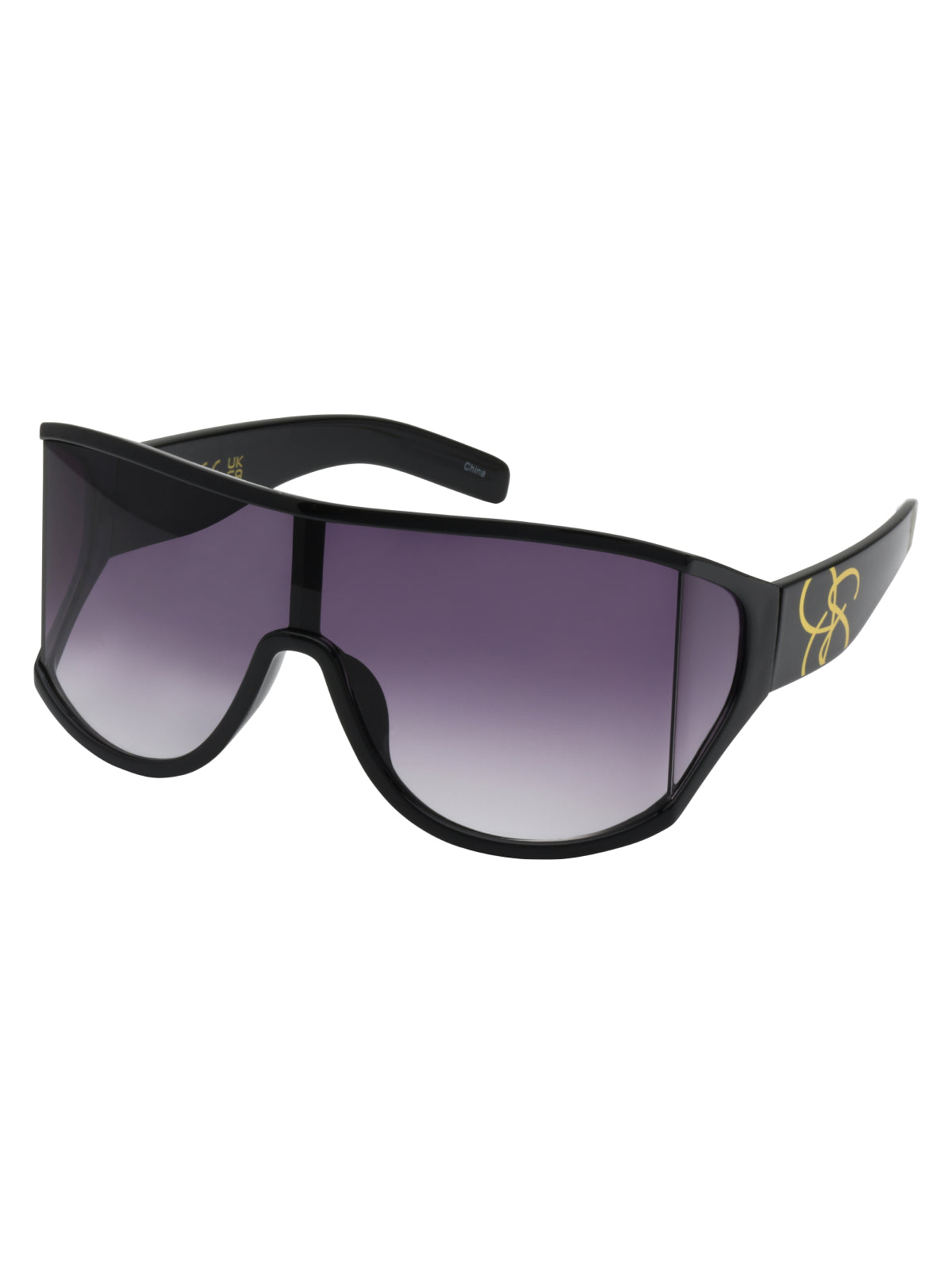 Jessica Simpson Recommended - Oversized Square Wrap Shield Sunglasses in Black