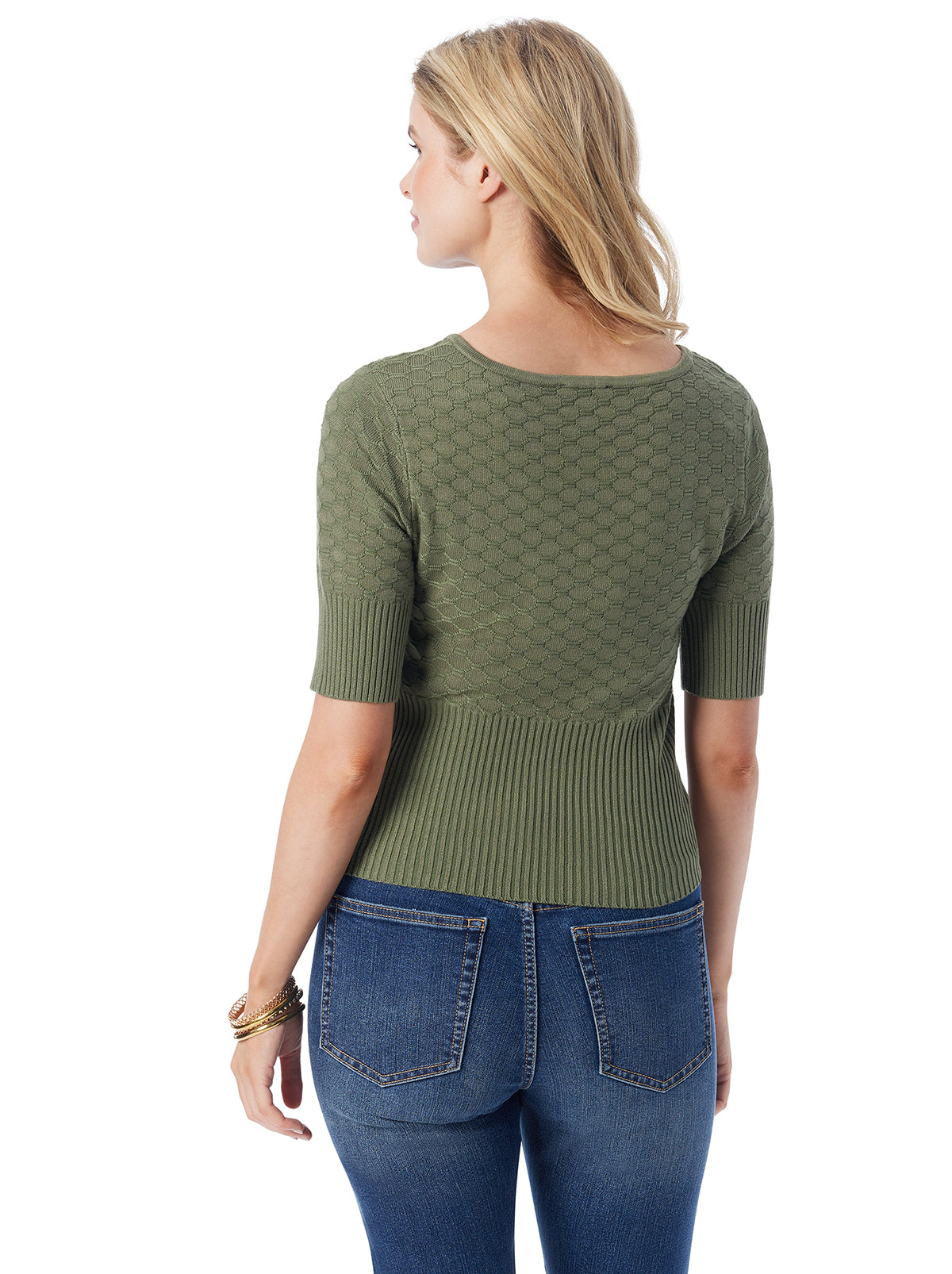 Jessica Simpson Featured - Imani Top in Bronze Green