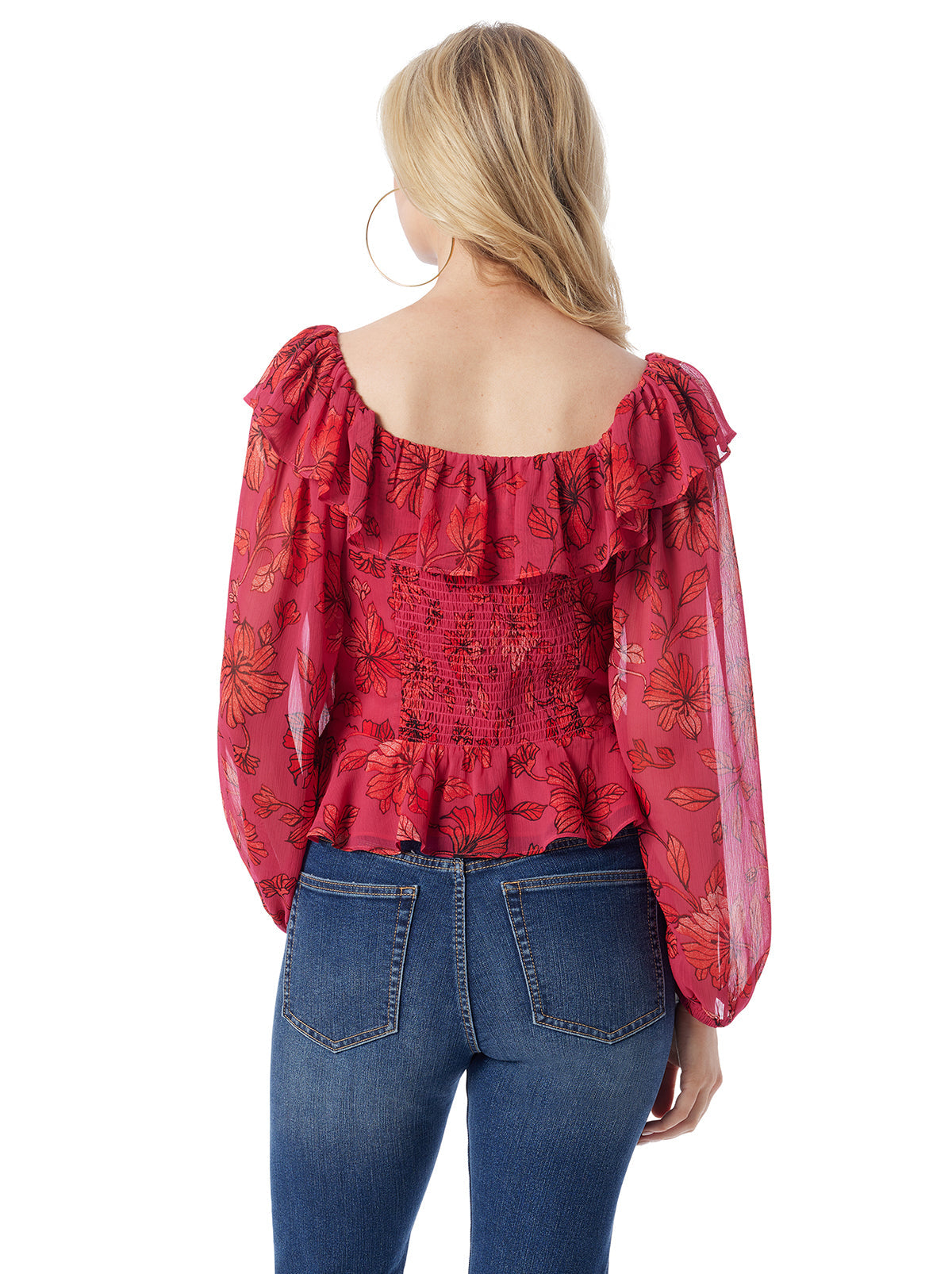 Jessica Simpson Featured - Aki Blouse in Outlines Blossoms