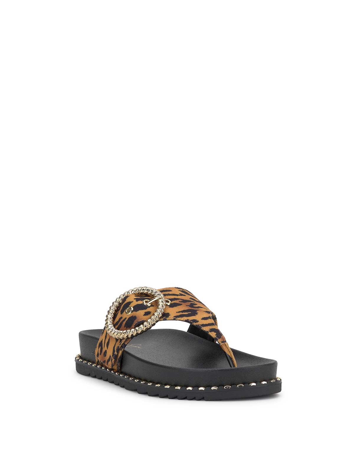 Jessica Simpson Featured - Cymmeri Flat Sandal in Tiger Print
