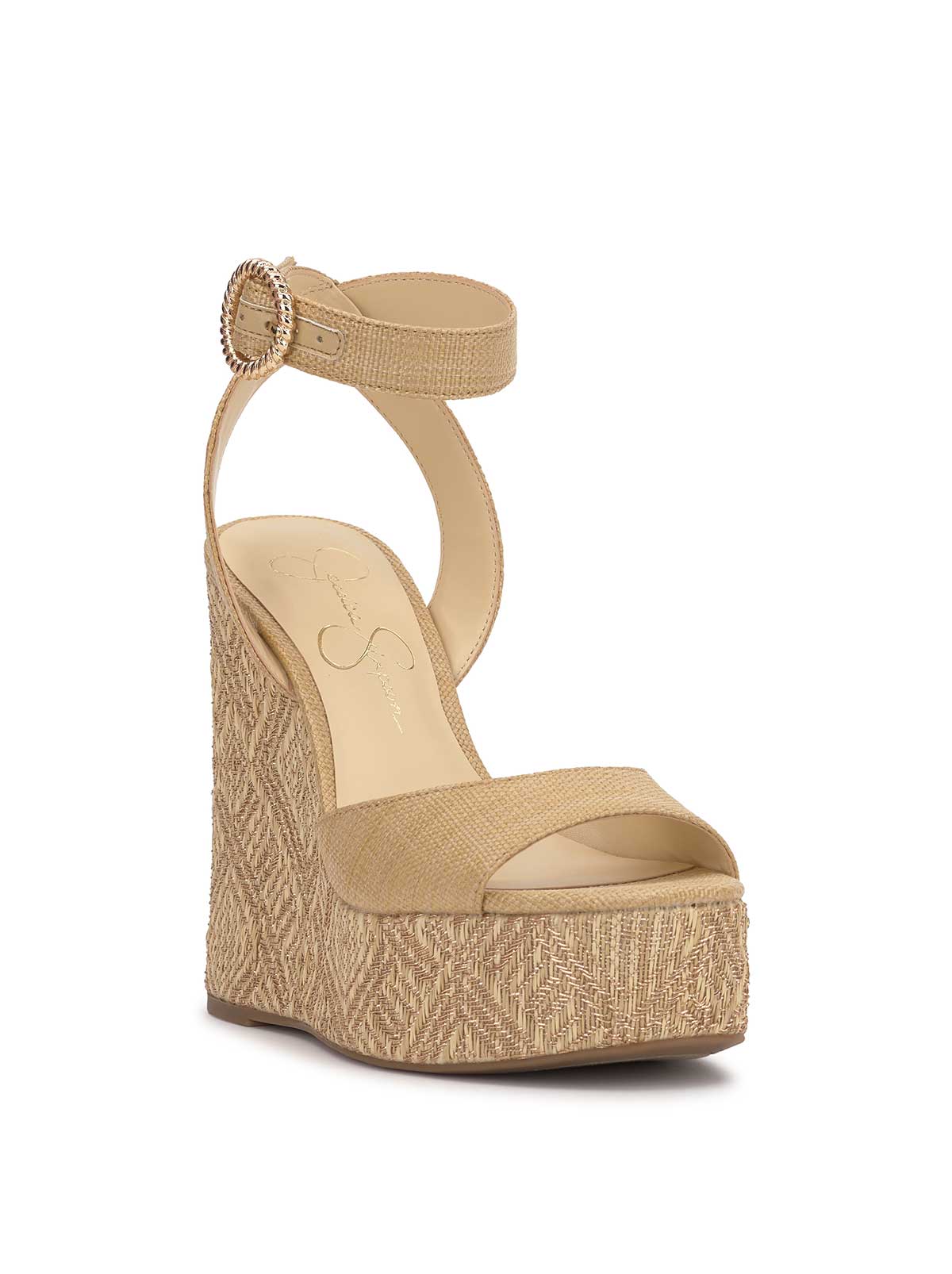 Jessica Simpson Featured - Kamindi Espadrille Wedge in Natural Raffia