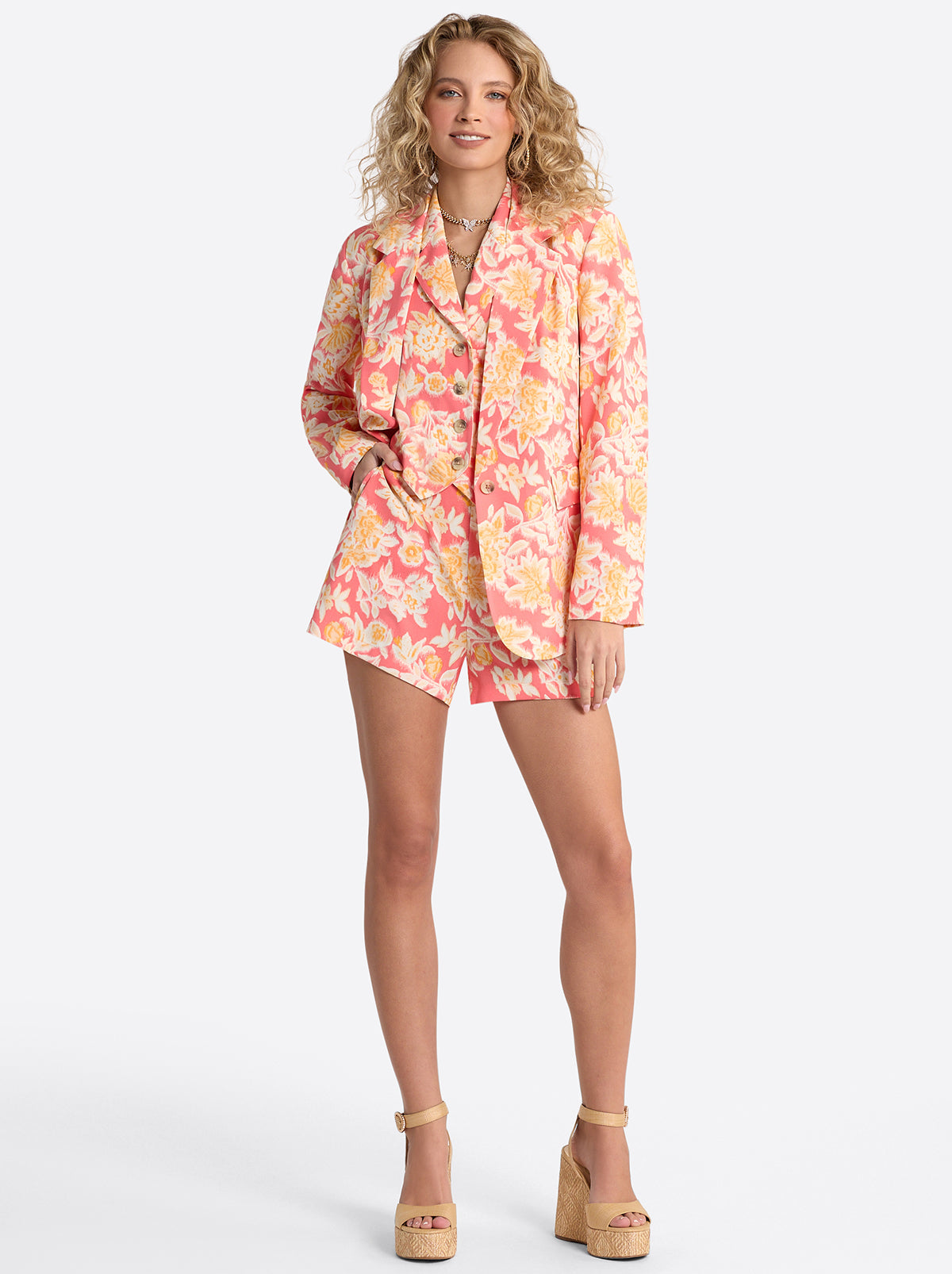 Jessica Simpson Featured - Kailani Blazer in Dubarry Prairie Clusters
