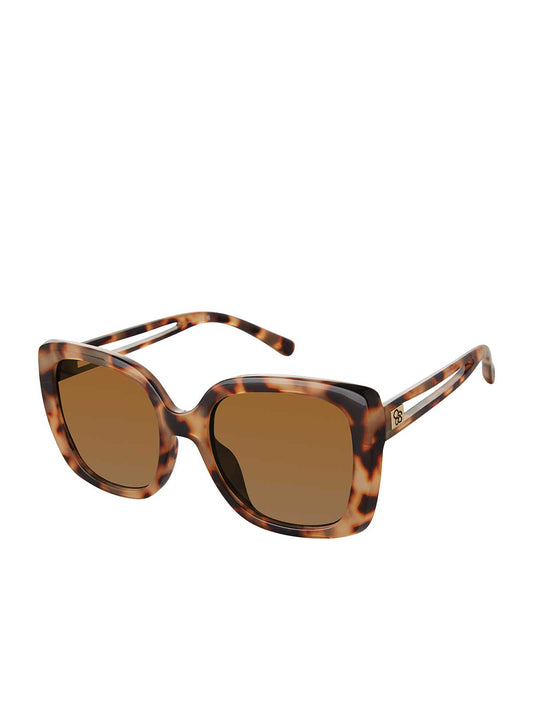 Jessica Simpson Recommended - Glamorous Cat Eye Vented Temple Sunglasses in Tortoise