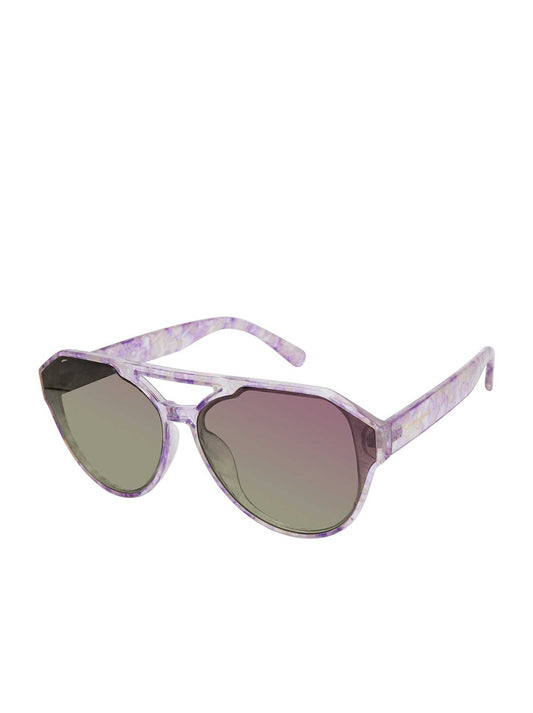 Jessica Simpson Featured - Aviator Sunglasses in Lilac Marble