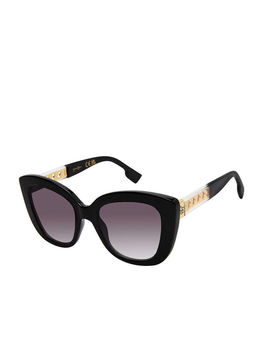 Jessica Simpson Exclusive - Glamorous Cat Eye Sunglasses in Black & Clear