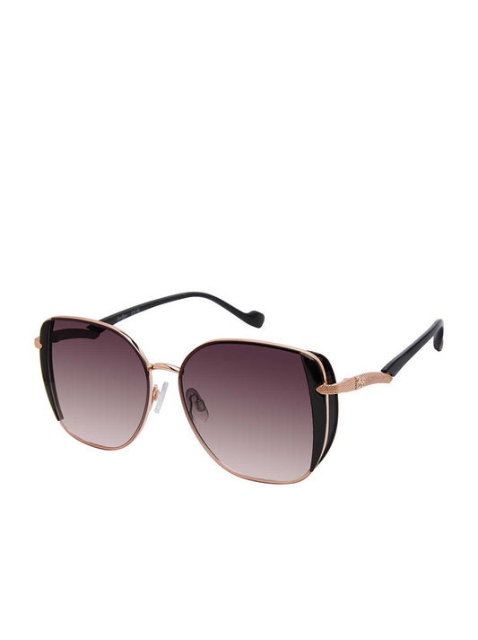 Jessica Simpson Recommended - Metal Shield Butterfly Sunglasses in Rose Gold