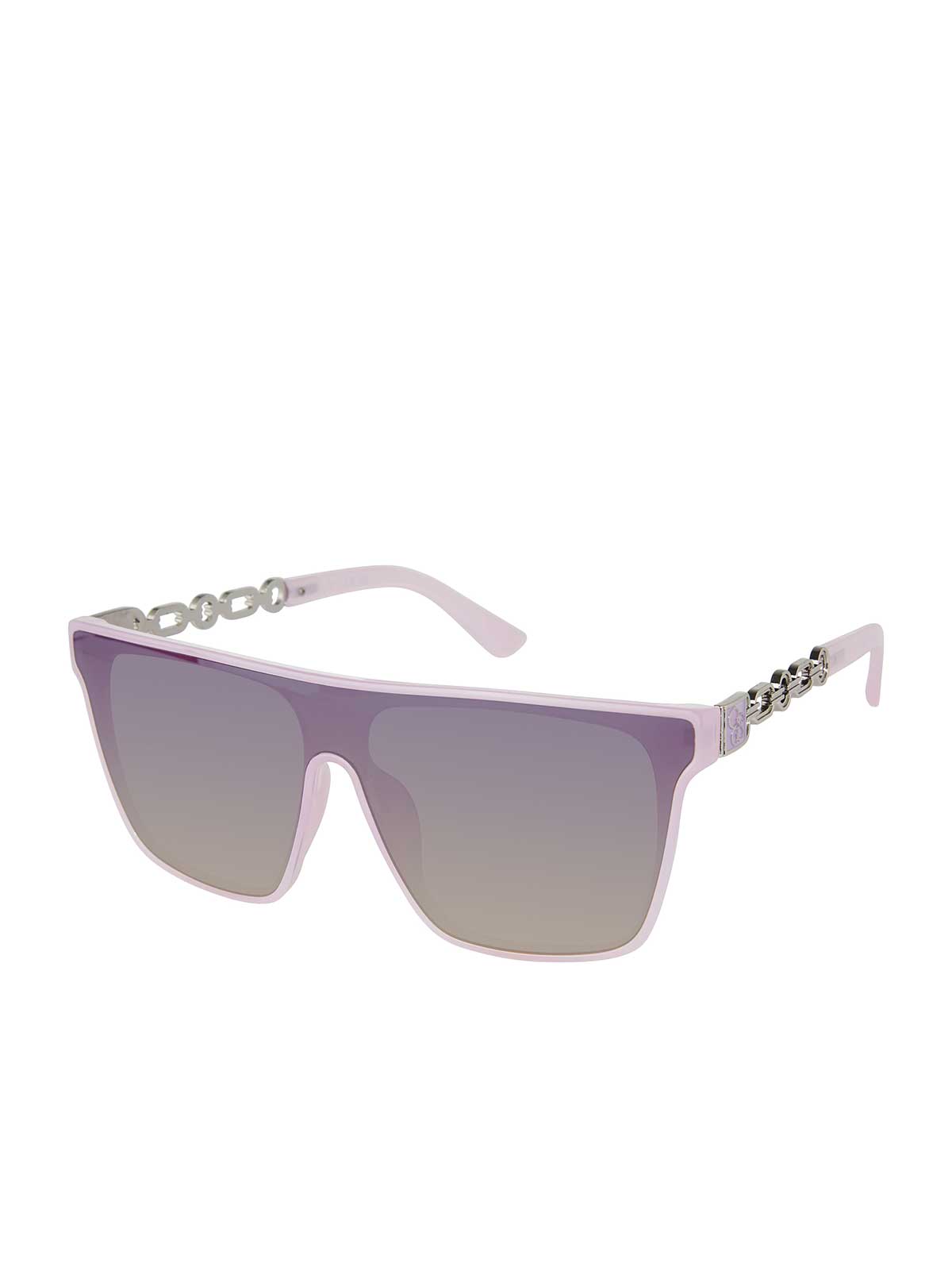 Jessica Simpson Exclusive - Metal Square Shield Sunglasses in Lavender