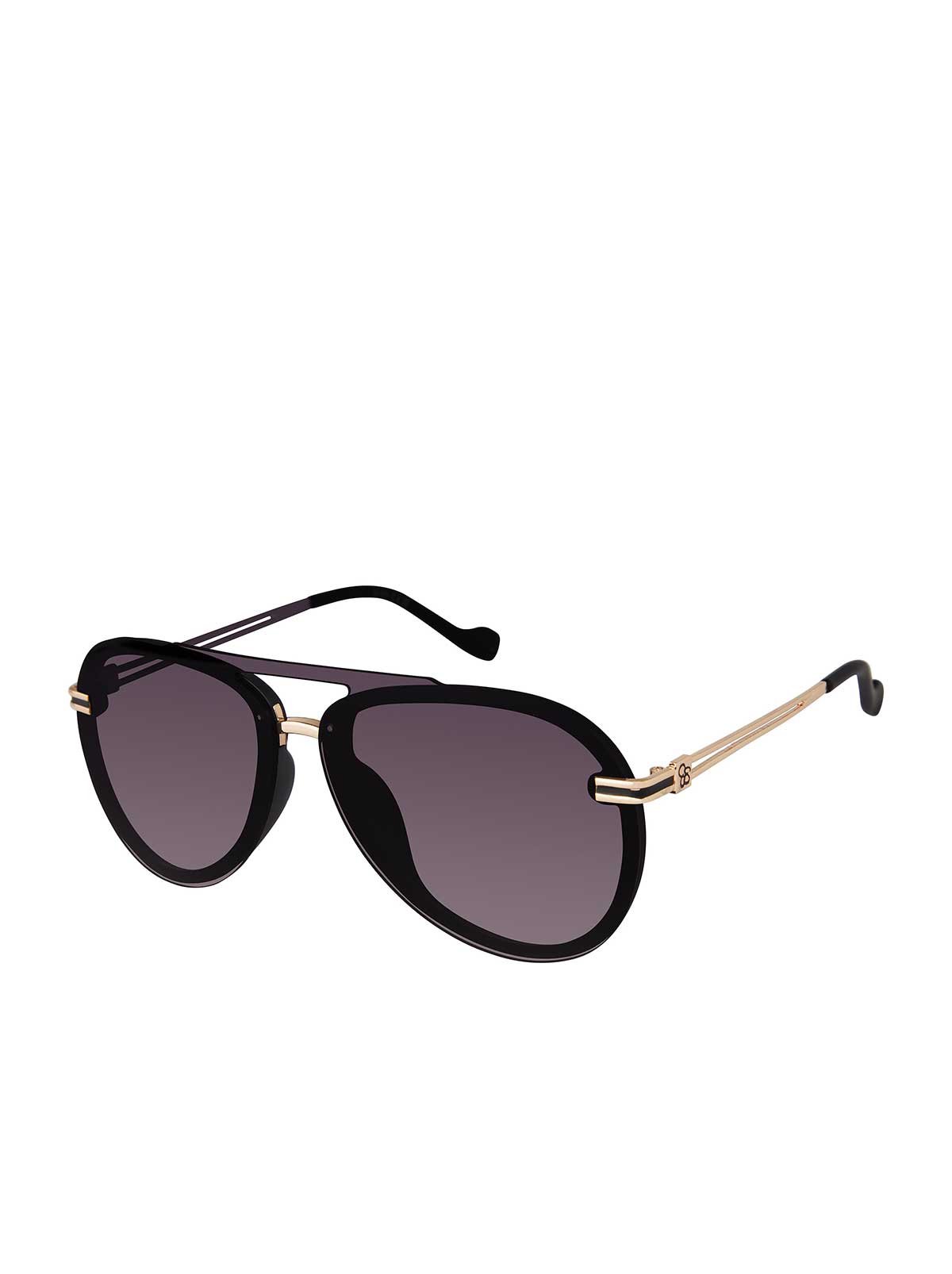 Jessica Simpson Trending - Metal Aviator Sunglasses in Smoke Matte Black