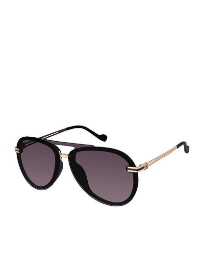Jessica Simpson Trending - Metal Aviator Sunglasses in Smoke Matte Black