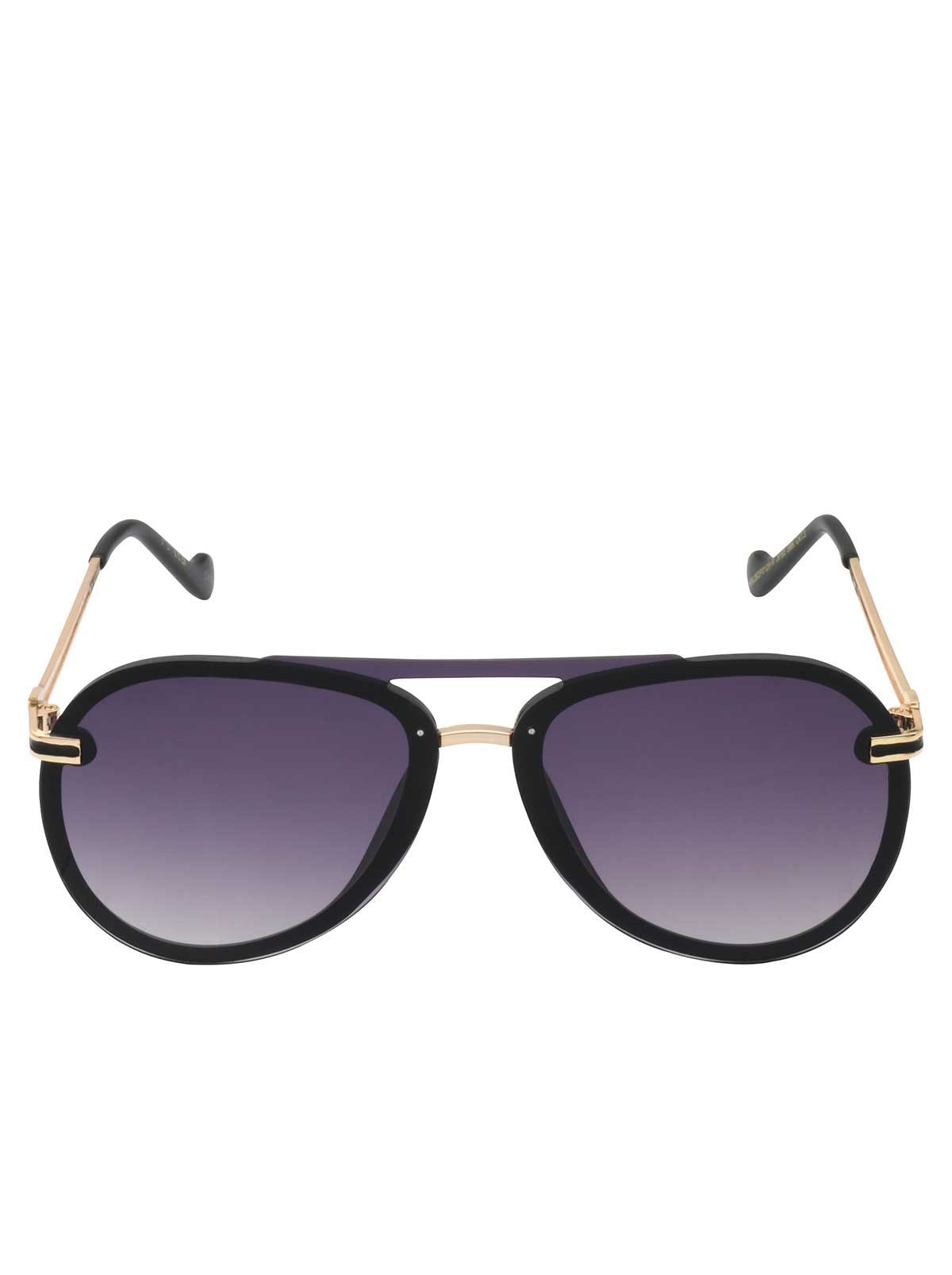 Jessica Simpson Trending - Metal Aviator Sunglasses in Smoke Matte Black
