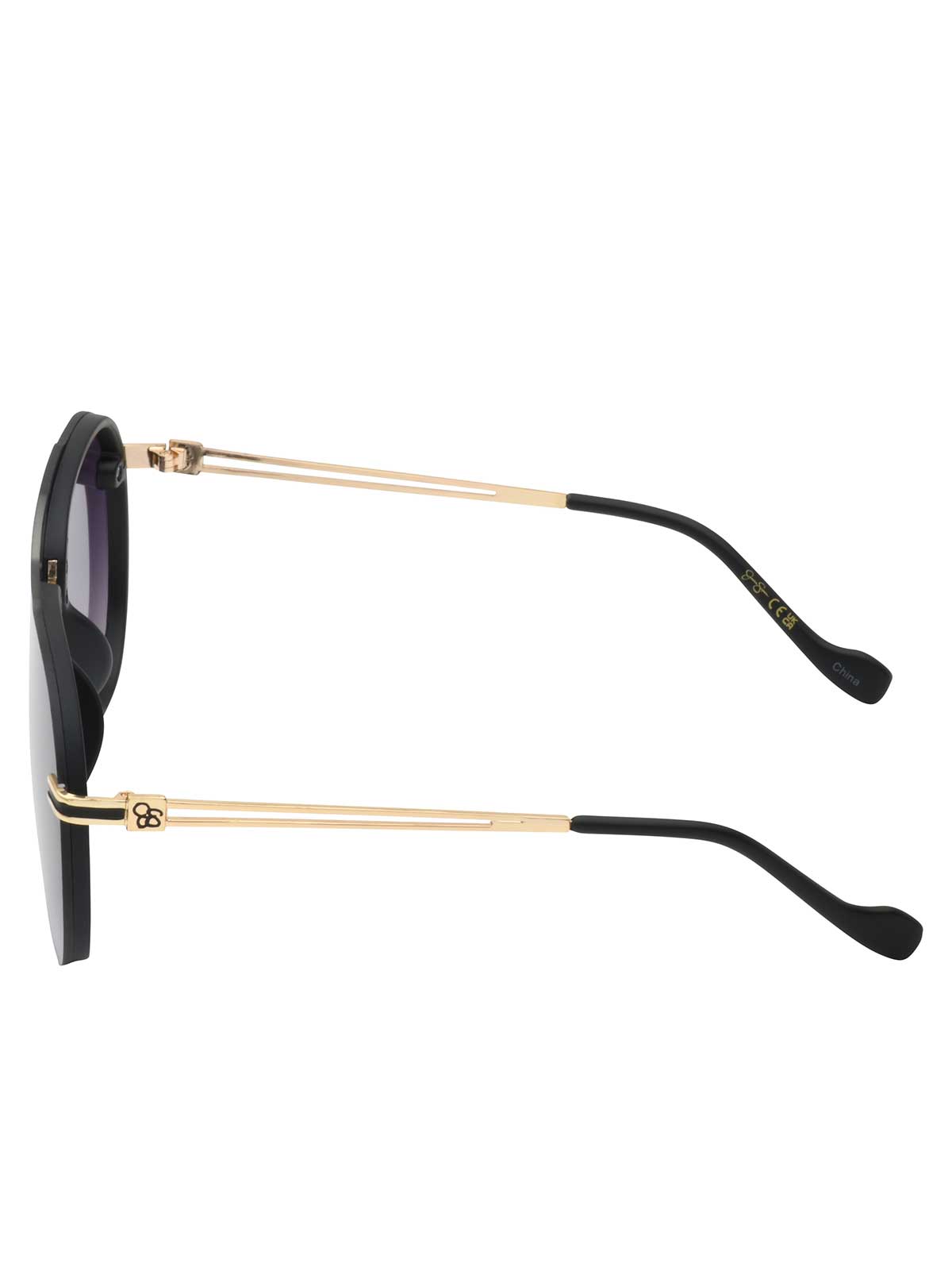Jessica Simpson Trending - Metal Aviator Sunglasses in Smoke Matte Black