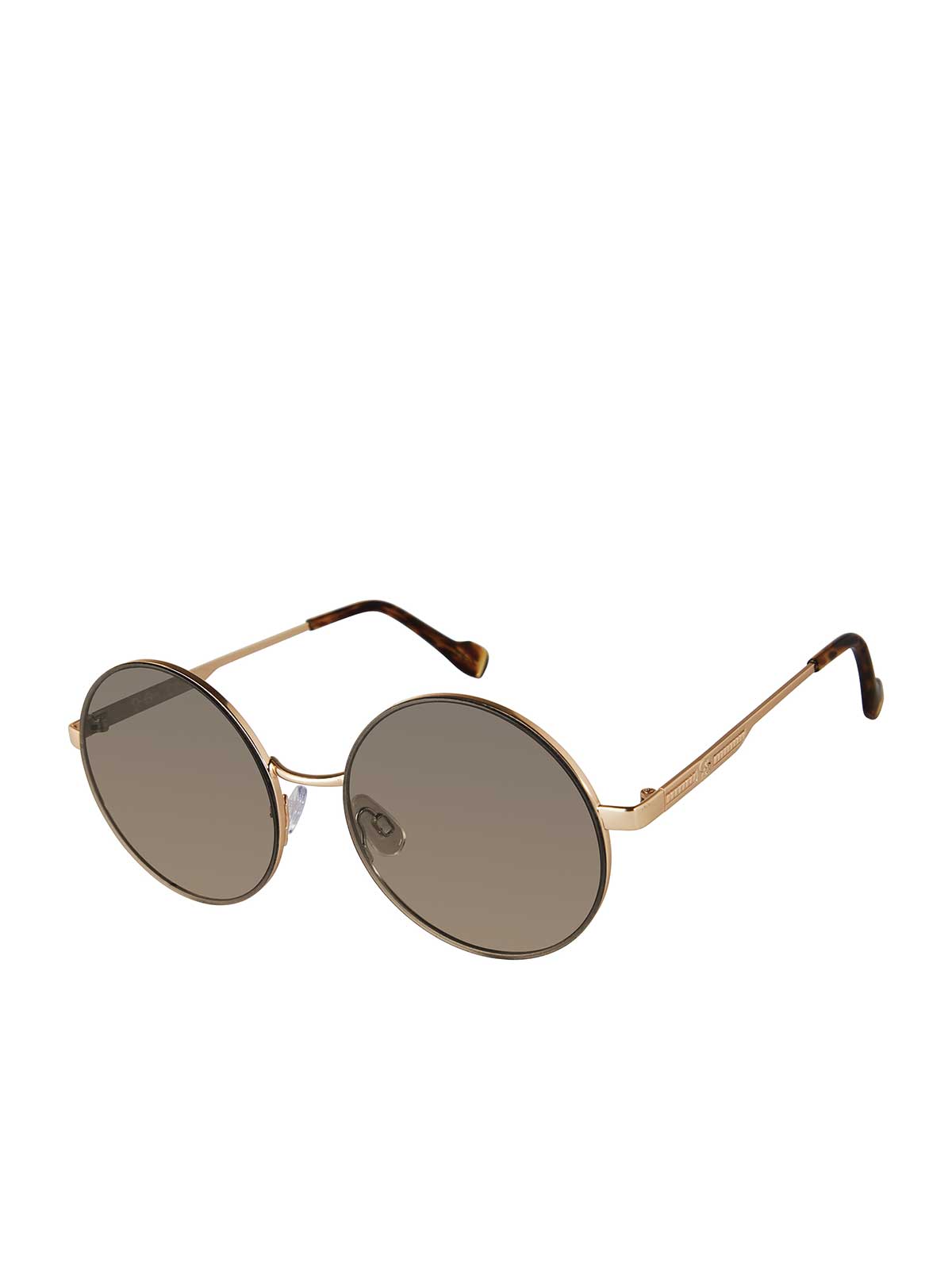 Jessica Simpson Trending - Vintage Metal Round Sunglasses in Gold & Tortoise