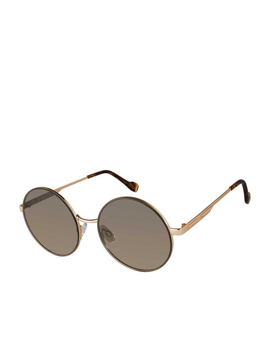 Jessica Simpson Trending - Vintage Metal Round Sunglasses in Gold & Tortoise