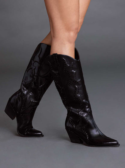 Jessica Simpson Featured - Zaikes Western Boot in Black