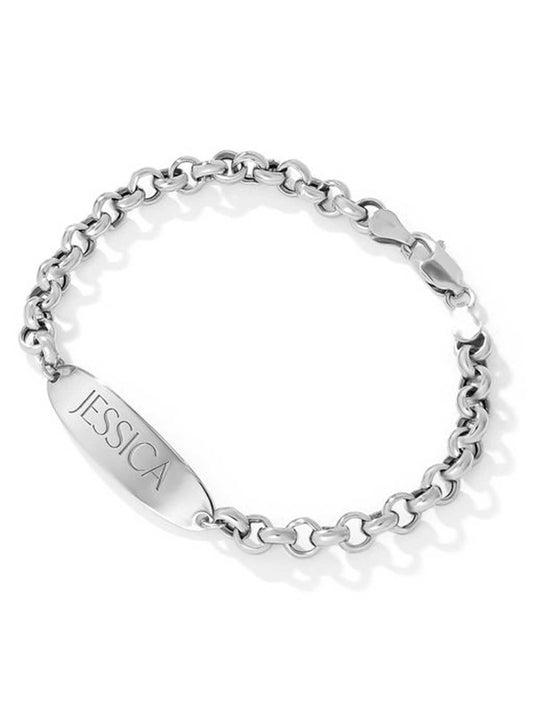 Jessica Simpson Best Seller - Personalized ID Bracelet in Sterling Silver