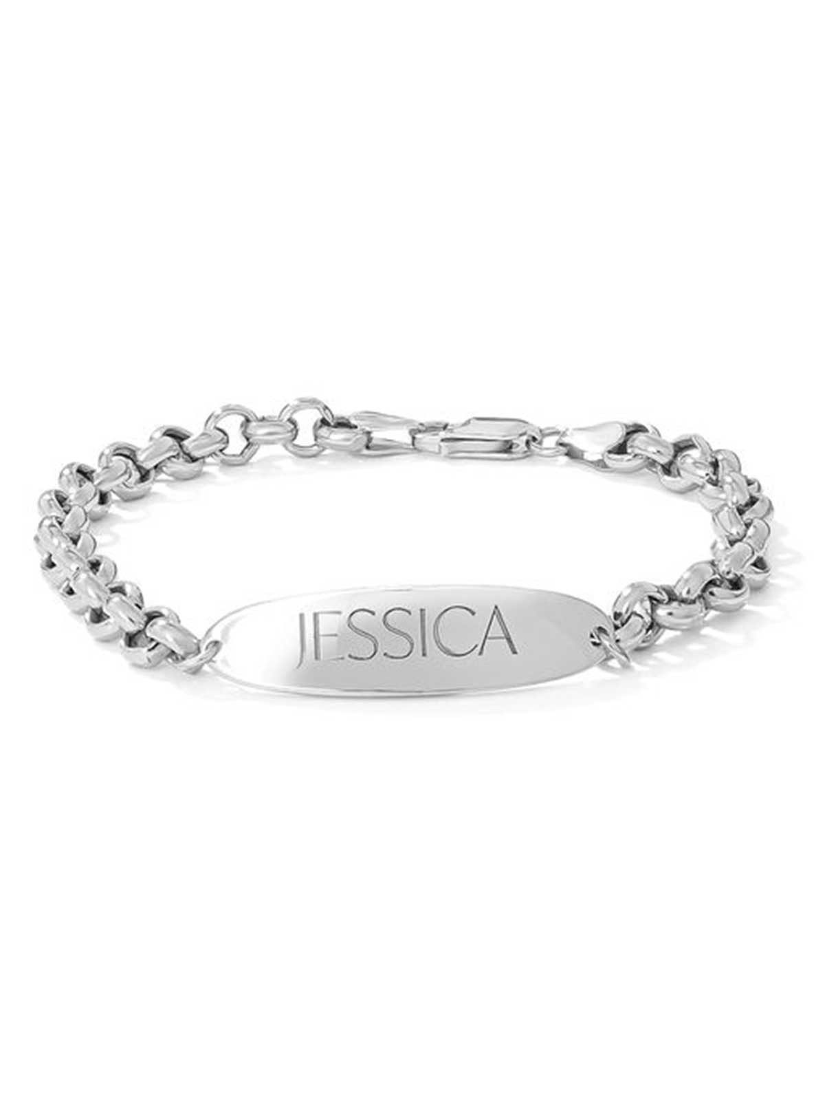 Jessica Simpson Best Seller - Personalized ID Bracelet in Sterling Silver