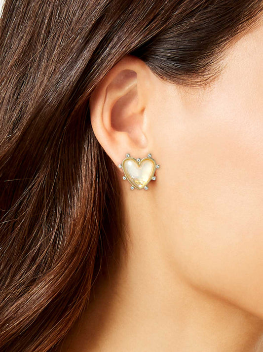Jessica Simpson Best Seller - Heart Stud Earrings