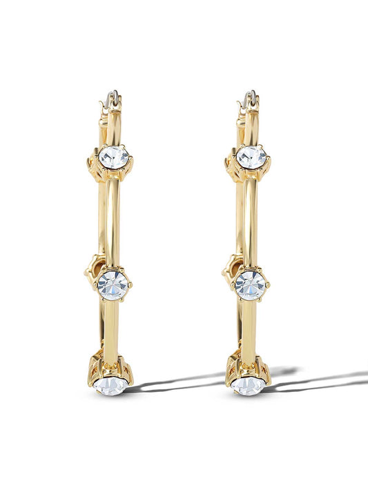 Jessica Simpson Featured - Large Hoop Crystal Earrings