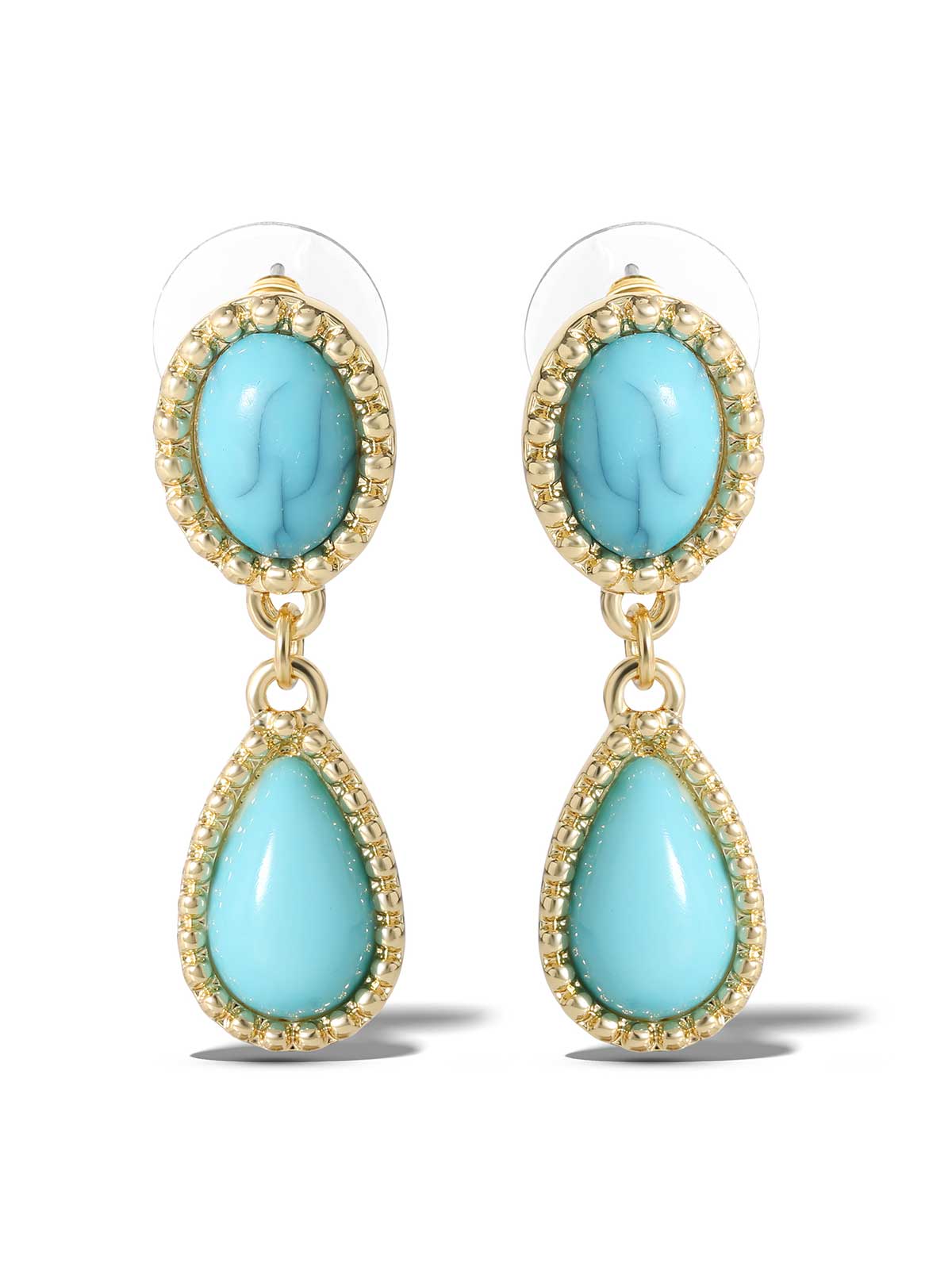 Jessica Simpson Featured - Turquoise Stone Drop Earrings