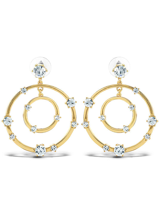 Jessica Simpson Popular - Orbital Crystal Drop Earrings