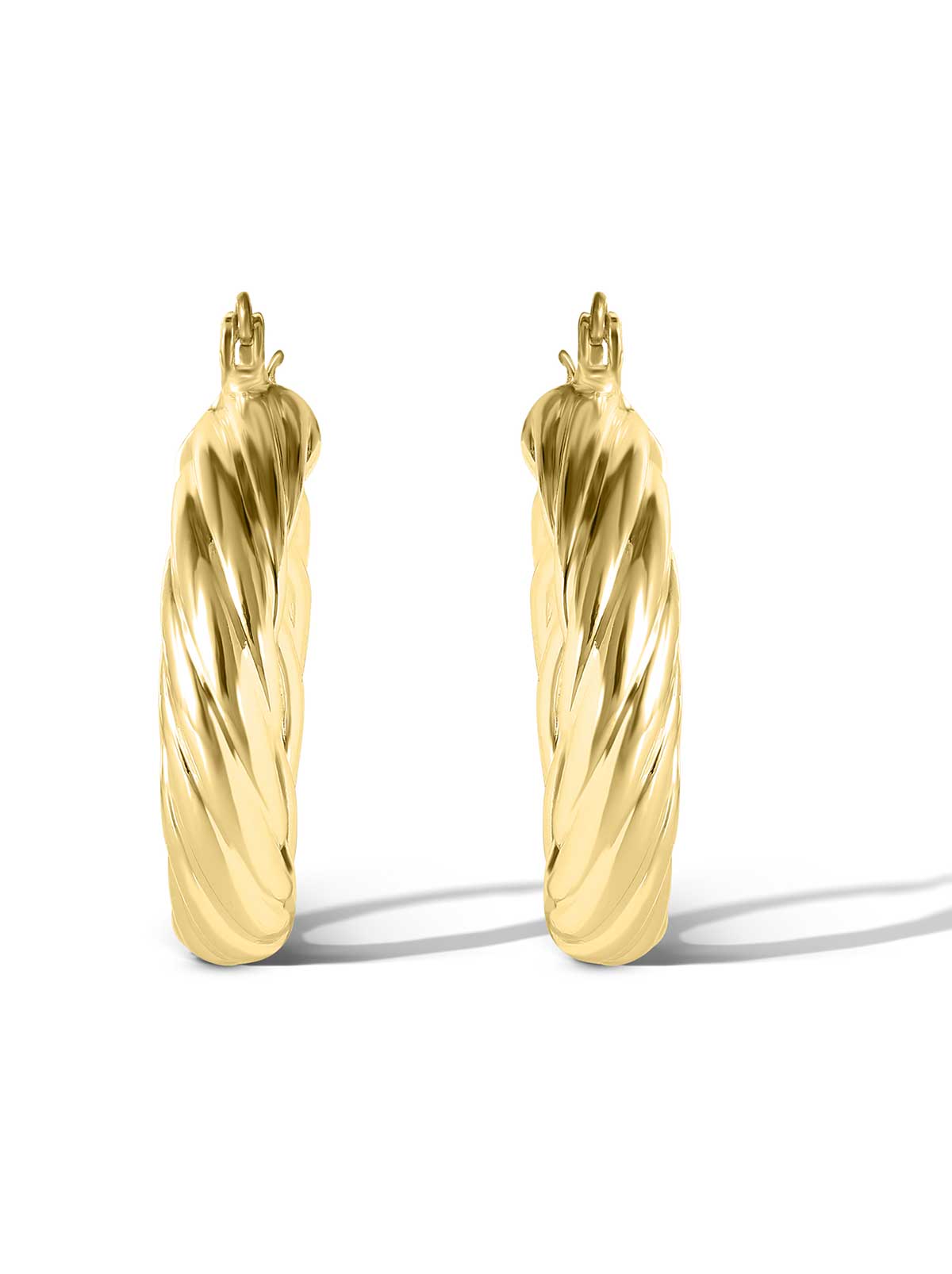 Jessica Simpson Trending - Thick Twisted Hoop Earrings in Gold
