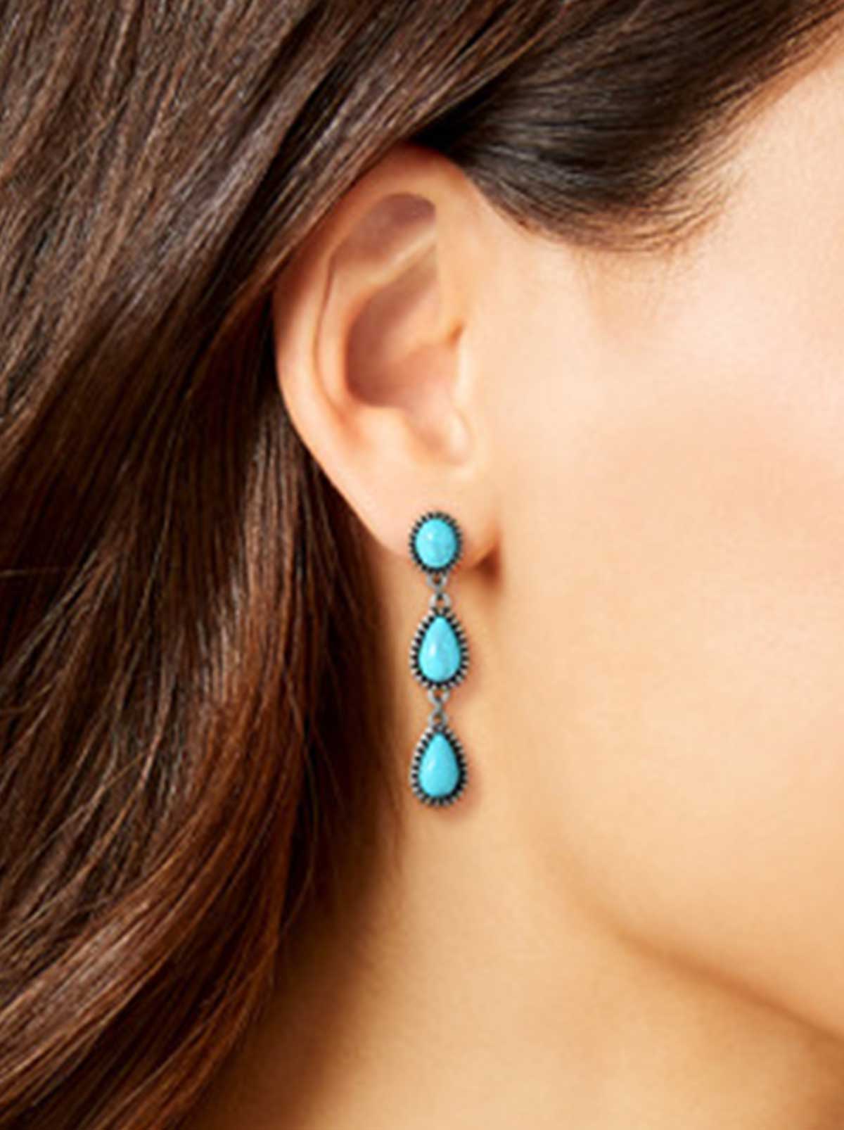 Jessica Simpson Exclusive - Three Stone Drop Earrings