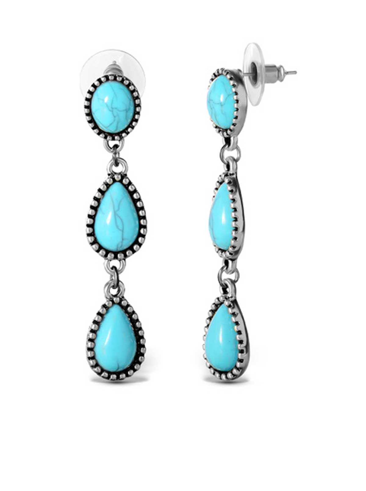 Jessica Simpson Exclusive - Three Stone Drop Earrings