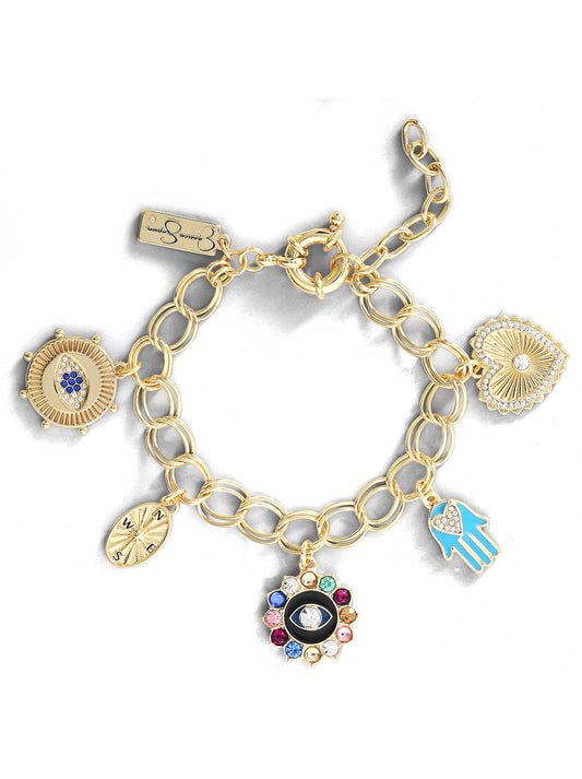 Jessica Simpson Popular - Evil Eye Charm Bracelet