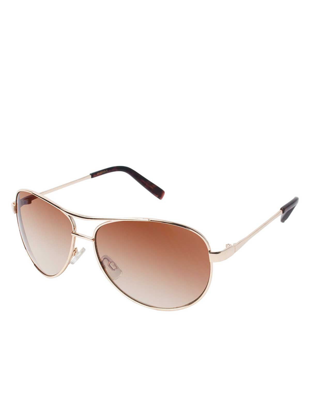 Jessica Simpson Exclusive - Iconic Aviator Pilot Sunglasses with Bifocal Readers in Gold