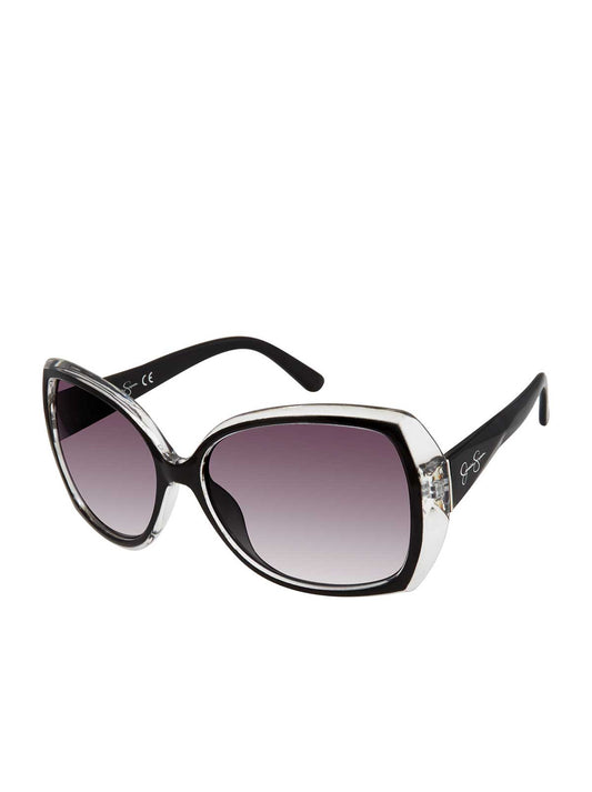 Jessica Simpson Best Seller - Oversized Butterfly Sunglasses with Bifocal Readers in Black