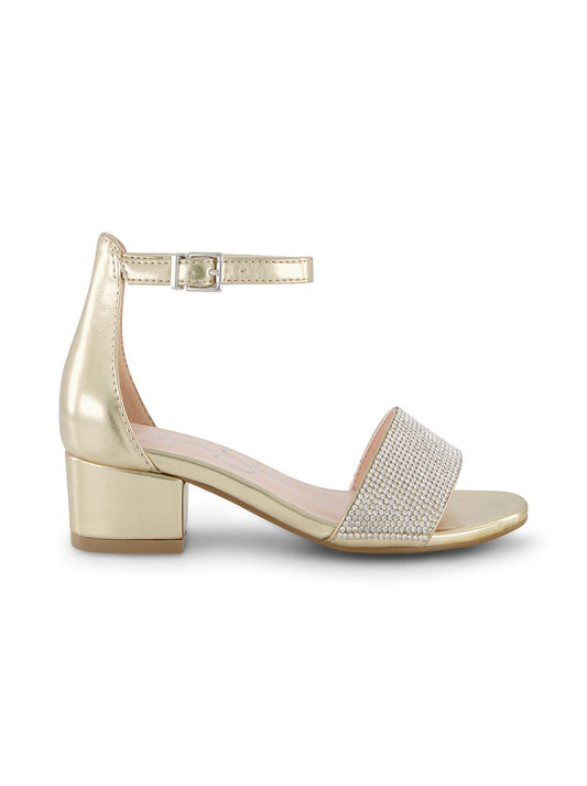 Jessica Simpson Best Seller - Girls' Pearl Stone Dress Heel in Gold