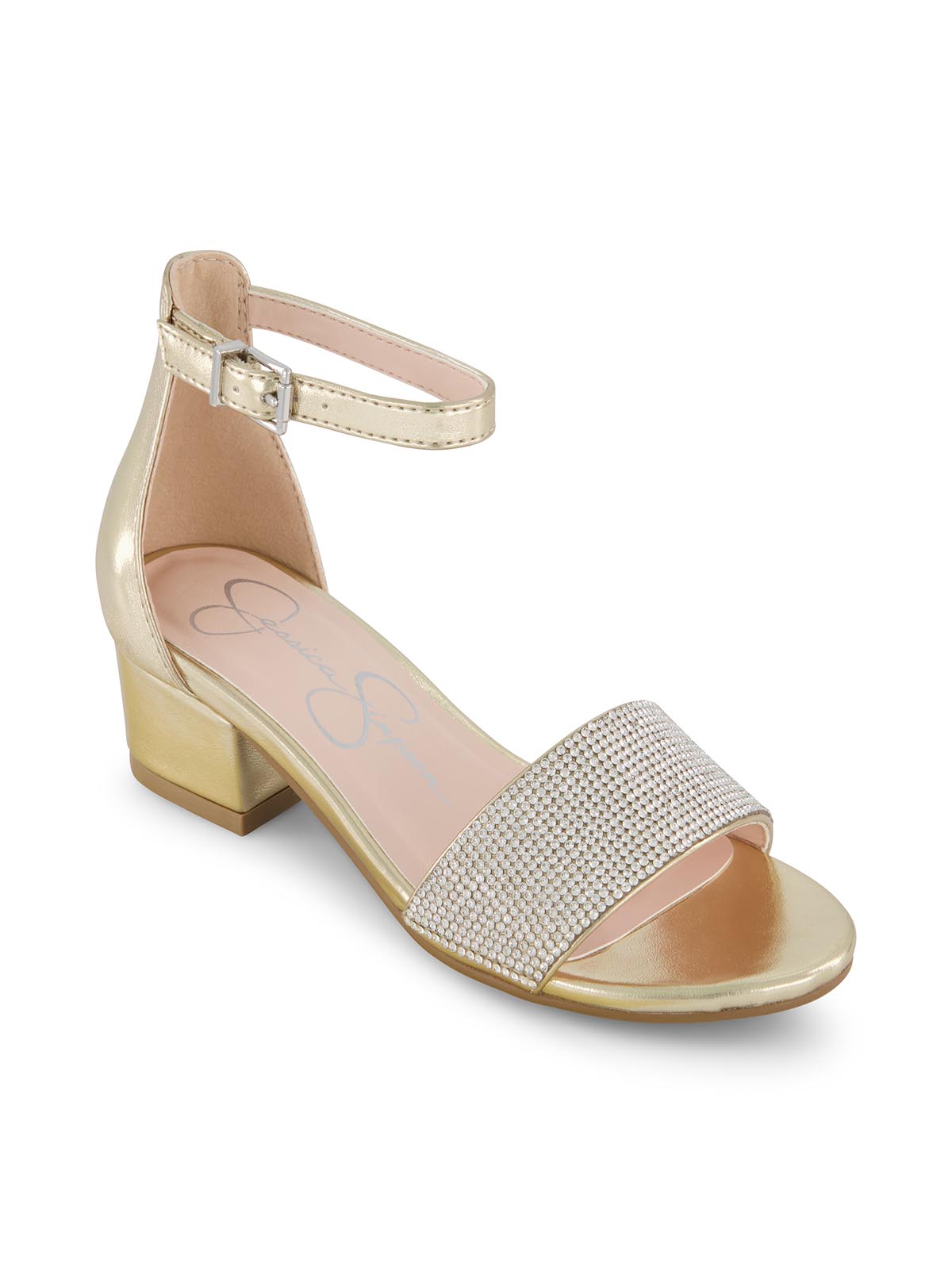 Jessica Simpson Best Seller - Girls' Pearl Stone Dress Heel in Gold