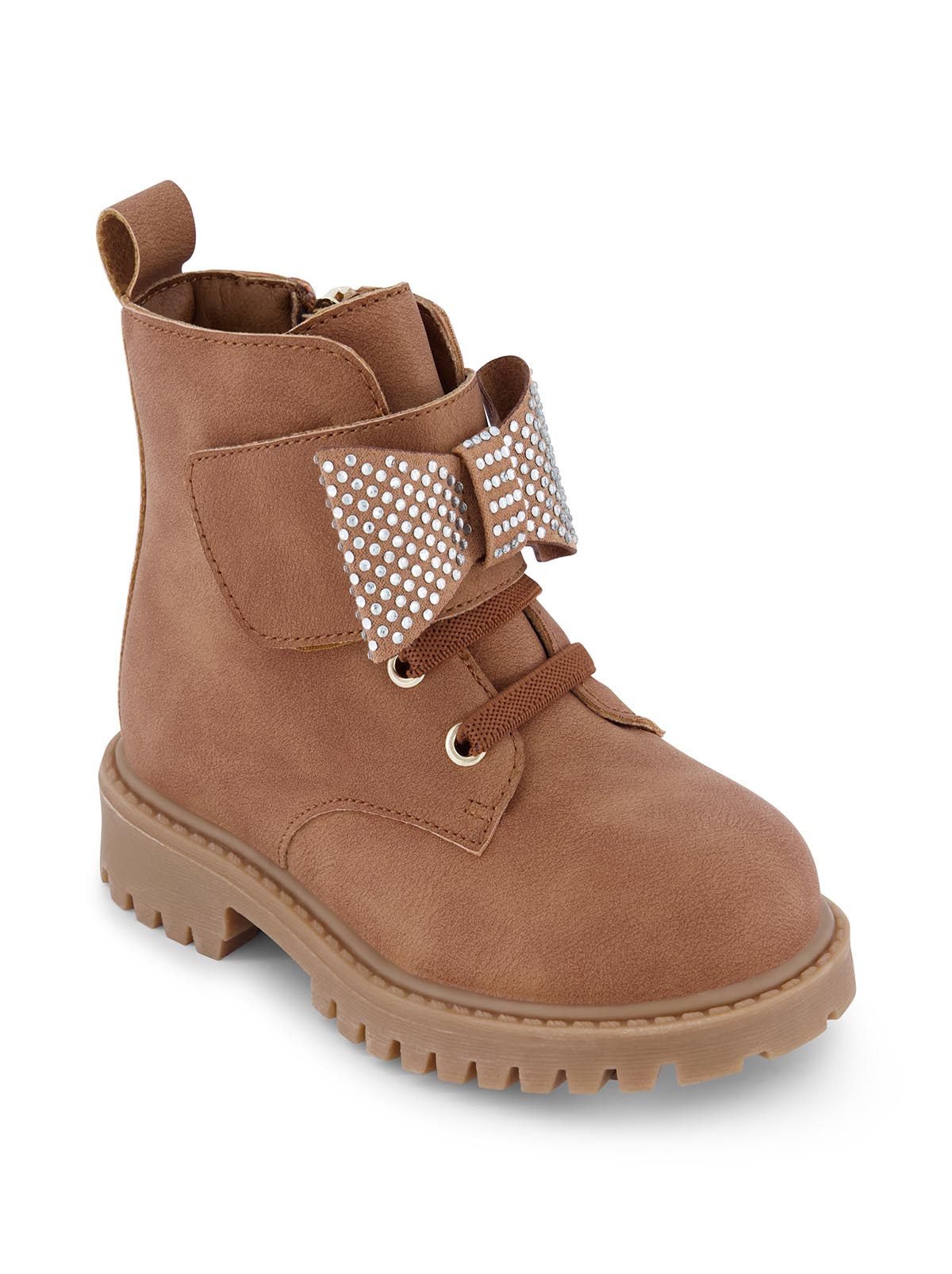 Jessica Simpson Recommended - Toddler Daria Bow Moto Boot in Cognac