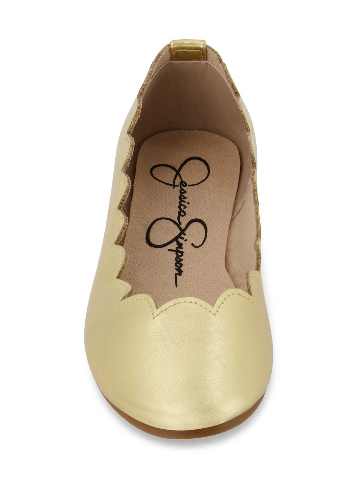 Jessica Simpson Best Seller - Girls' Amy Scallop Ballet Flat in Gold