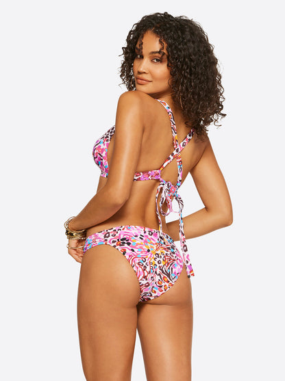 Jessica Simpson Best Seller - French Exit Full Support Triangle Bra in Pink Multi