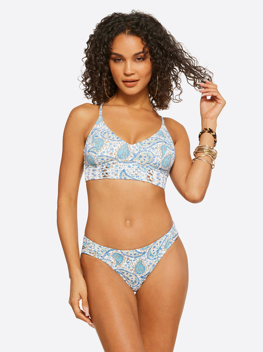 Jessica Simpson Best Seller - Sweetness Overload Cropped Cami in White Multi
