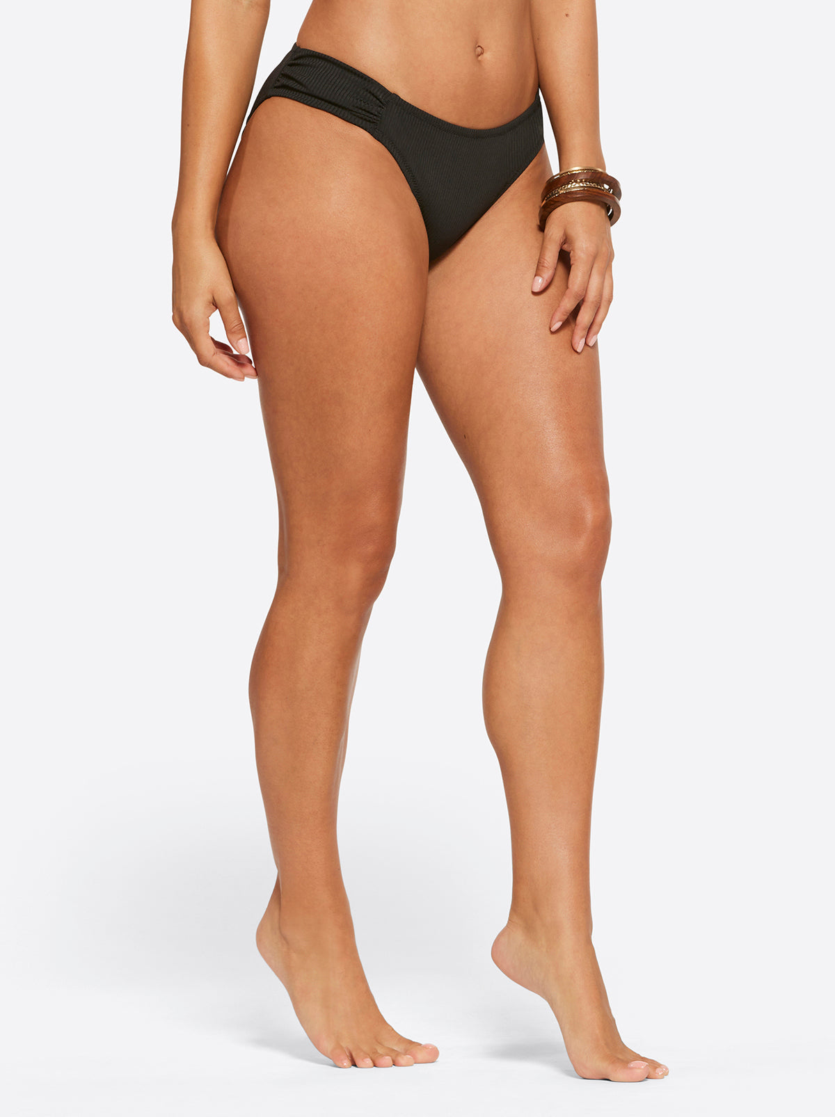 Jessica Simpson Featured - Textured Solids Side Shirred Hipster in Black
