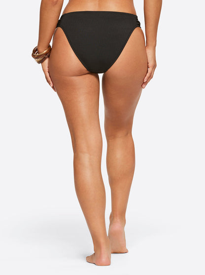 Jessica Simpson Featured - Textured Solids Side Shirred Hipster in Black