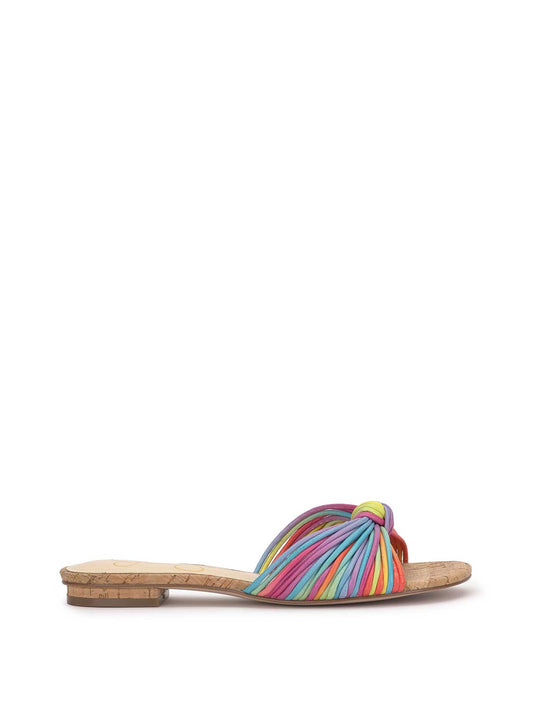 Jessica Simpson Trending - Dydra Knotted Flat Sandal in Multi Stripe