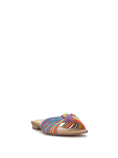 Jessica Simpson Trending - Dydra Knotted Flat Sandal in Multi Stripe