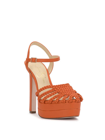Jessica Simpson Best Seller - Inaia Braided Platform Sandal in Tangerine
