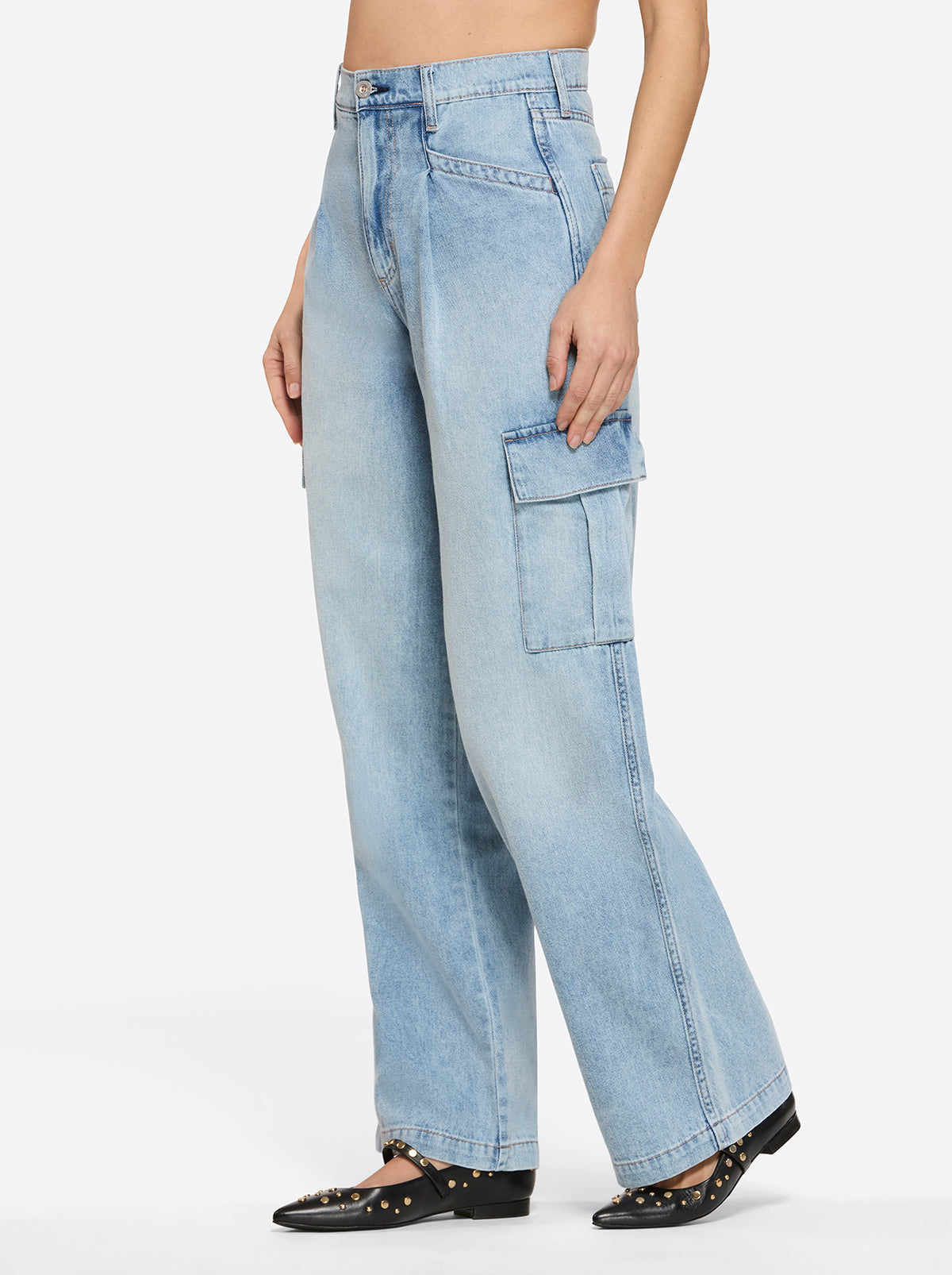 Jessica Simpson Best Seller - Jenna Cargo Pants in Valley Sky