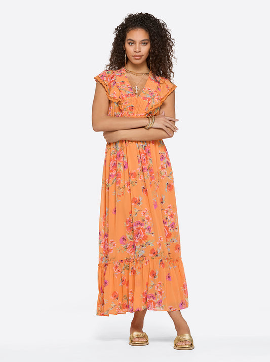 Jessica Simpson Exclusive - Phillipa Maxi Dress in Watercolor Roses