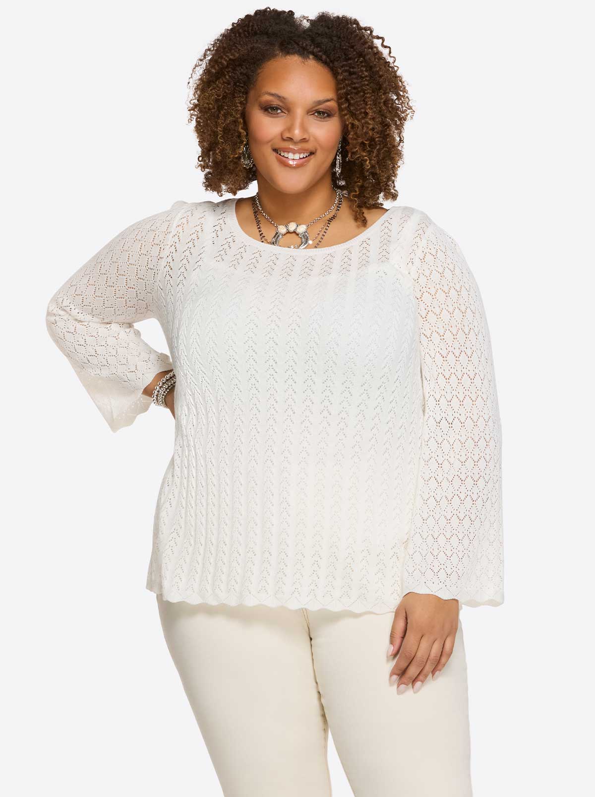 Jessica Simpson Trending - Dreamer Top in Gardenia
