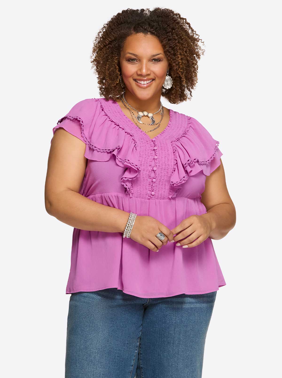 Jessica Simpson Exclusive - Nori Top in Raidiant Orchid