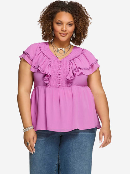 Jessica Simpson Exclusive - Nori Top in Raidiant Orchid