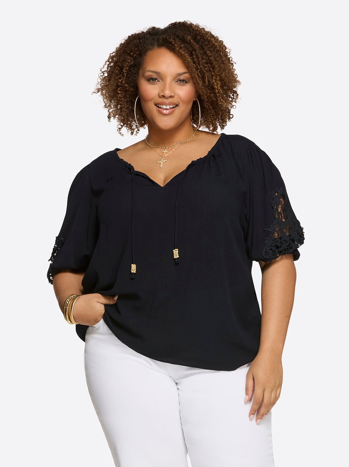 Jessica Simpson Featured - Eloise Blouse in Night Sky